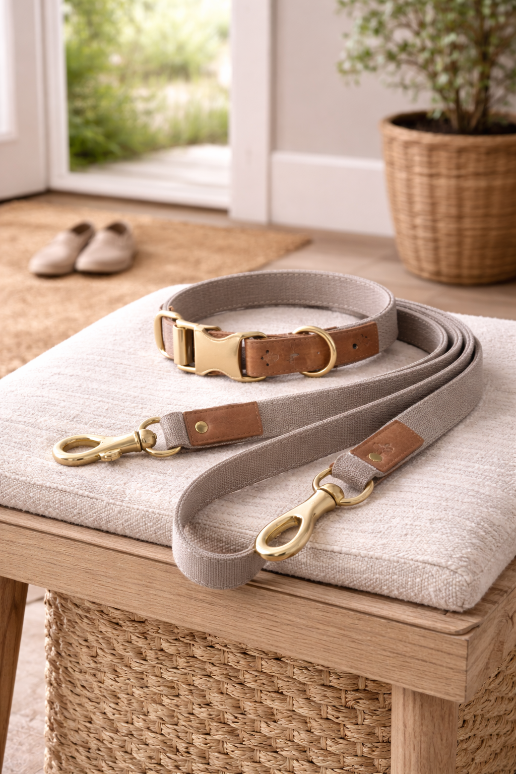 The Refined Pup™ Signature Collar & Leash Set