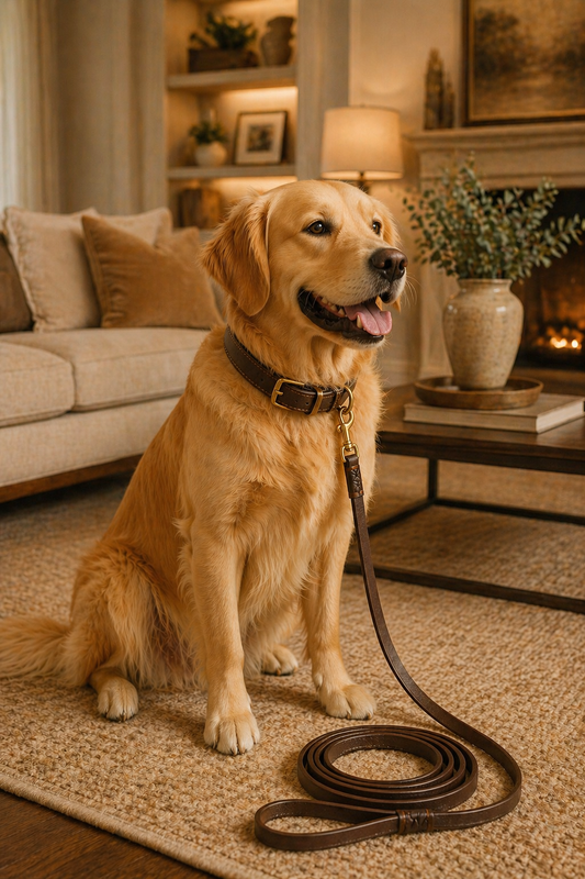 Refined Pup™ Leather Dog Leash
