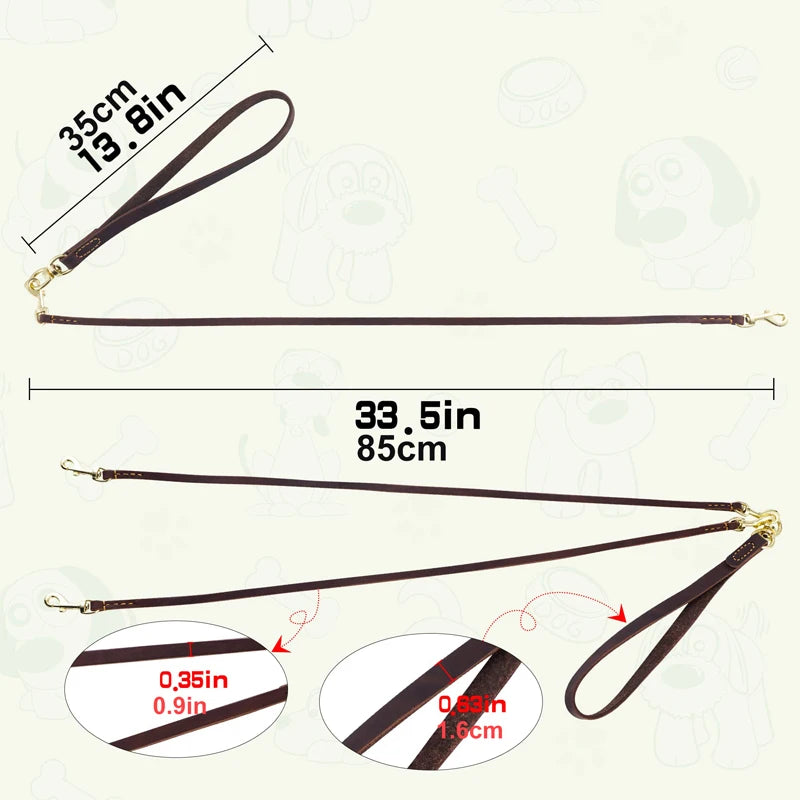 The Heritage Double Dog Leash