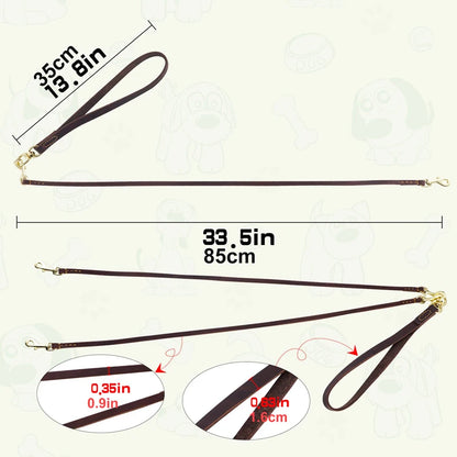 The Heritage Double Dog Leash