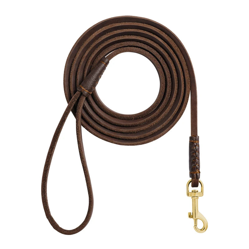 Refined Pup™ Leather Dog Leash