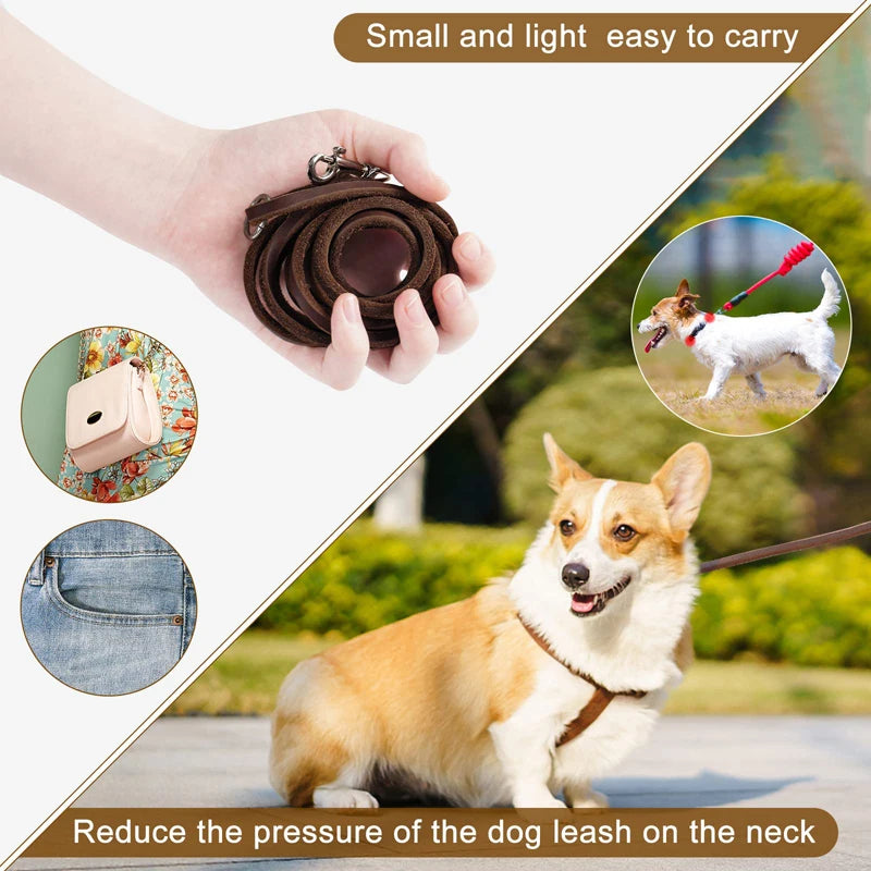 Refined Pup™ Leather Dog Leash