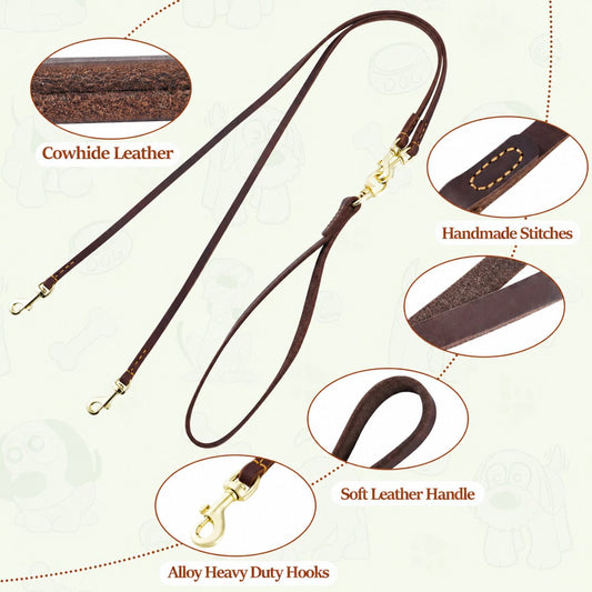The Heritage Double Dog Leash